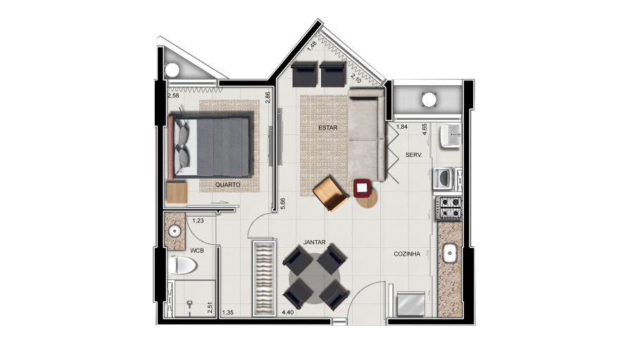 planta 1 quarto terminações 08 e 09